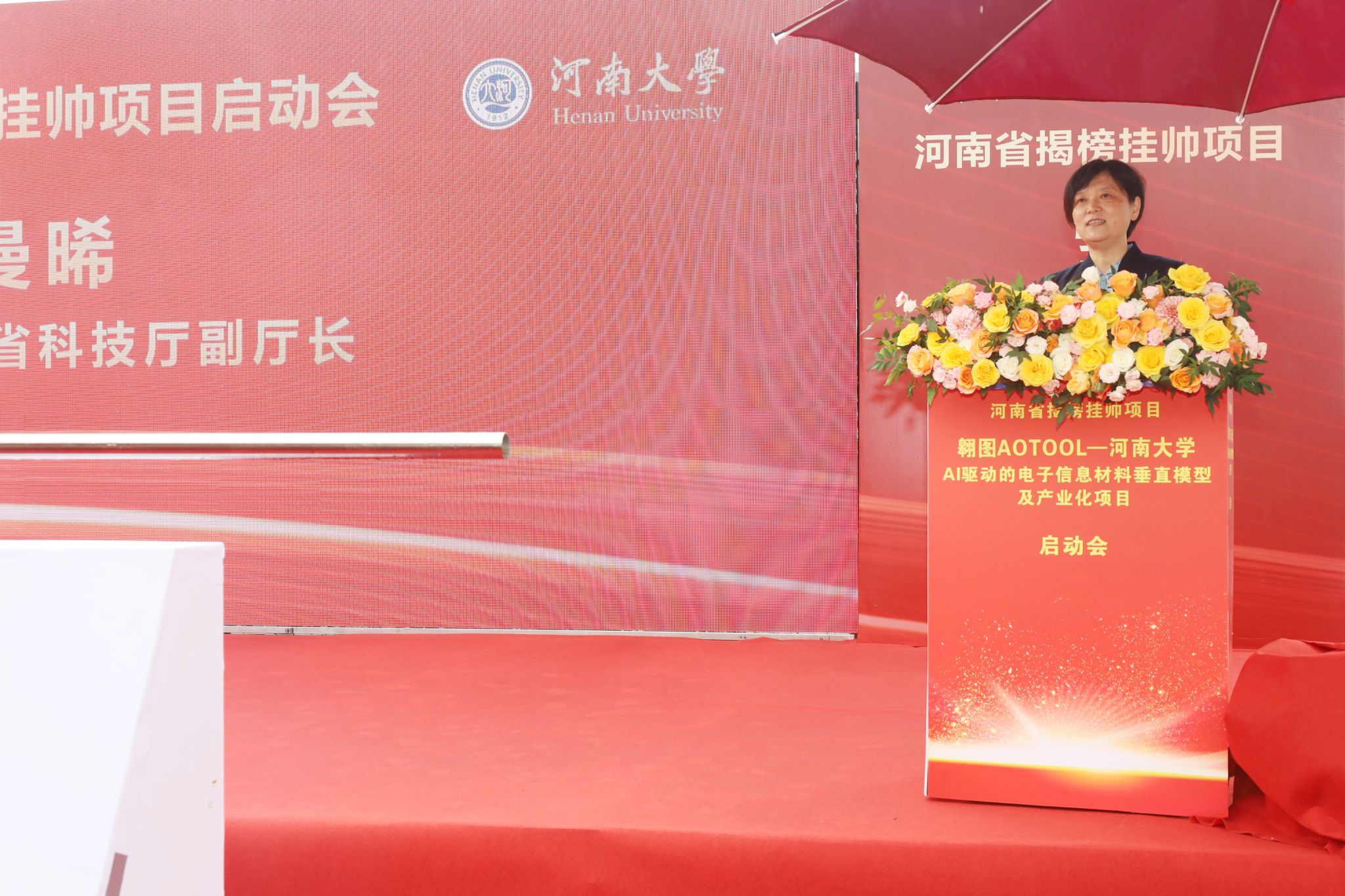 省科技厅副厅长陶曼晞发言